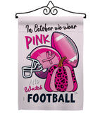 Pink Football - Support Inspirational Vertical Impressions Decorative Flags HG120274 Made In USA