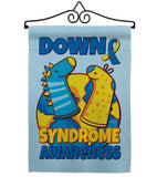 Down Syndrome Sock - Support Inspirational Vertical Impressions Decorative Flags HG130424 Made In USA