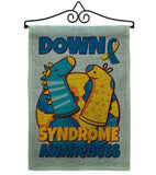 Down Syndrome Sock - Support Inspirational Vertical Impressions Decorative Flags HG130424 Made In USA