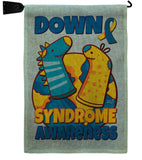 Down Syndrome Sock - Support Inspirational Vertical Impressions Decorative Flags HG130424 Made In USA