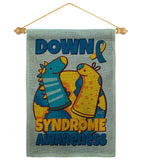 Down Syndrome Sock - Support Inspirational Vertical Impressions Decorative Flags HG130424 Made In USA