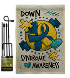 Down Syndorome Heart - Support Inspirational Vertical Impressions Decorative Flags HG190183 Made In USA