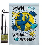 Down Syndorome Heart - Support Inspirational Vertical Impressions Decorative Flags HG190183 Made In USA