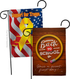 First Day Of School - School Education Special Occasion Vertical Impressions Decorative Flags HG120055 Made In USA