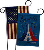 Bastille 14th July - Nationality Flags of the World Horizontal Impressions Decorative Flags HG190158 Made In USA