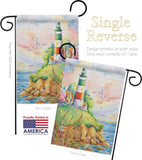 Cliff Lighthouse - Beach Coastal Vertical Impressions Decorative Flags HG106064 Made In USA