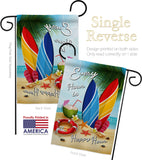 Beach Every Hour - Beach Coastal Vertical Impressions Decorative Flags HG106080 Made In USA