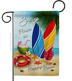 Beach Every Hour - Beach Coastal Vertical Impressions Decorative Flags HG106080 Made In USA