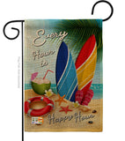 Beach Every Hour - Beach Coastal Vertical Impressions Decorative Flags HG106080 Made In USA