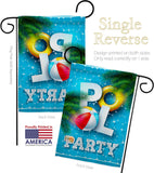 Pool Party - Beach Coastal Vertical Impressions Decorative Flags HG106087 Made In USA