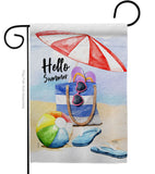 Hot Beach Day - Beach Coastal Vertical Impressions Decorative Flags HG106089 Made In USA