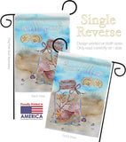 Beach More - Beach Coastal Vertical Impressions Decorative Flags HG106110 Made In USA