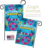 Summer Chilling - Beach Coastal Vertical Impressions Decorative Flags HG106111 Made In USA