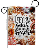 Better At Beach - Beach Coastal Vertical Impressions Decorative Flags HG106114 Made In USA