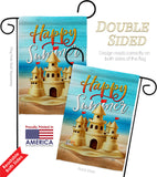 Sand Castle - Beach Coastal Vertical Impressions Decorative Flags HG106116 Made In USA