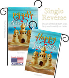 Sand Castle - Beach Coastal Vertical Impressions Decorative Flags HG106116 Made In USA