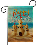 Sand Castle - Beach Coastal Vertical Impressions Decorative Flags HG106116 Made In USA