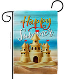 Sand Castle - Beach Coastal Vertical Impressions Decorative Flags HG106116 Made In USA