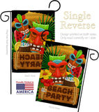 Tiki Beach Party - Beach Coastal Vertical Impressions Decorative Flags HG137409 Made In USA