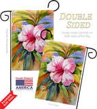 Hibiscus - Beach Coastal Vertical Impressions Decorative Flags HG137547 Made In USA