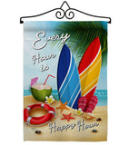 Beach Every Hour - Beach Coastal Vertical Impressions Decorative Flags HG106080 Made In USA