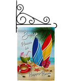 Beach Every Hour - Beach Coastal Vertical Impressions Decorative Flags HG106080 Made In USA