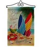 Beach Every Hour - Beach Coastal Vertical Impressions Decorative Flags HG106080 Made In USA