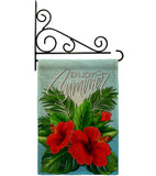 Enjoy Hibiscus - Beach Coastal Vertical Impressions Decorative Flags HG106095 Made In USA