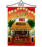 Welcome Vibes - Beach Coastal Vertical Impressions Decorative Flags HG106109 Made In USA