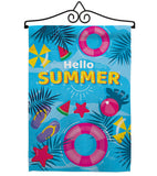 Summer Chilling - Beach Coastal Vertical Impressions Decorative Flags HG106111 Made In USA