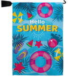 Summer Chilling - Beach Coastal Vertical Impressions Decorative Flags HG106111 Made In USA