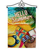 Day At Beach - Beach Coastal Vertical Impressions Decorative Flags HG106113 Made In USA