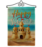 Sand Castle - Beach Coastal Vertical Impressions Decorative Flags HG106116 Made In USA