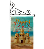 Sand Castle - Beach Coastal Vertical Impressions Decorative Flags HG106116 Made In USA