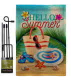 Beach Summer Day - Beach Coastal Vertical Impressions Decorative Flags HG137540 Made In USA