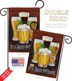 It's Beer O'Clock - Beverages Happy Hour & Drinks Vertical Impressions Decorative Flags HG117028 Made In USA