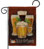 It's Beer O'Clock - Beverages Happy Hour & Drinks Vertical Impressions Decorative Flags HG117028 Made In USA