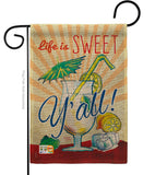 Sweet Y'all - Beverages Happy Hour & Drinks Vertical Impressions Decorative Flags HG117037 Made In USA