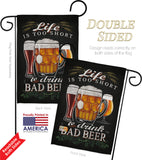 Drink Bad Beer - Beverages Happy Hour & Drinks Vertical Impressions Decorative Flags HG117050 Made In USA