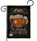 Drink Bad Beer - Beverages Happy Hour & Drinks Vertical Impressions Decorative Flags HG117050 Made In USA