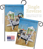 Beachside Happy Hour - Beverages Happy Hour & Drinks Vertical Impressions Decorative Flags HG117054 Made In USA