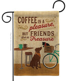 Coffee and Friends - Beverages Happy Hour & Drinks Vertical Impressions Decorative Flags HG117055 Made In USA