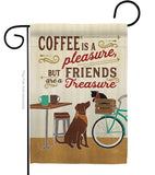 Coffee and Friends - Beverages Happy Hour & Drinks Vertical Impressions Decorative Flags HG117055 Made In USA