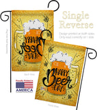 Happy Beer Day - Beverages Happy Hour & Drinks Vertical Impressions Decorative Flags HG137519 Made In USA