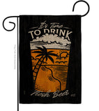 It Time To Drink - Beverages Happy Hour & Drinks Vertical Impressions Decorative Flags HG137582 Made In USA