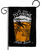 It Time To Drink - Beverages Happy Hour & Drinks Vertical Impressions Decorative Flags HG137582 Made In USA