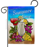 Summer Time - Beverages Happy Hour & Drinks Vertical Impressions Decorative Flags HG192232 Made In USA