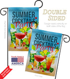 Cocktail Party - Beverages Happy Hour & Drinks Vertical Impressions Decorative Flags HG192268 Made In USA