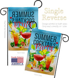 Cocktail Party - Beverages Happy Hour & Drinks Vertical Impressions Decorative Flags HG192268 Made In USA
