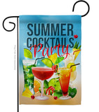 Cocktail Party - Beverages Happy Hour & Drinks Vertical Impressions Decorative Flags HG192268 Made In USA